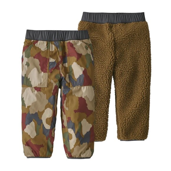 Patagonia Other - Patagonia Reversible Sherpa Camouflage Tribbles Pants Brown Size 3T